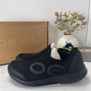 OOFOS OOmg Sport LS Low Sneakers Active Recovery Black/White Men's 11.5 NWB